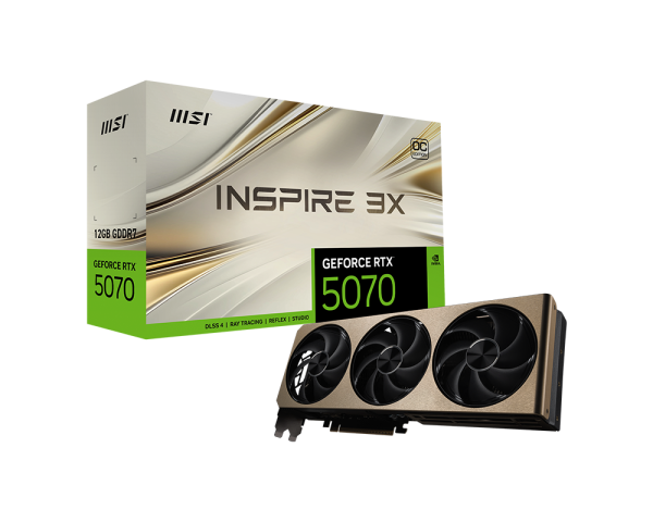 MSI GeForce RTX 5070 12GB INSPIRE 3X OC